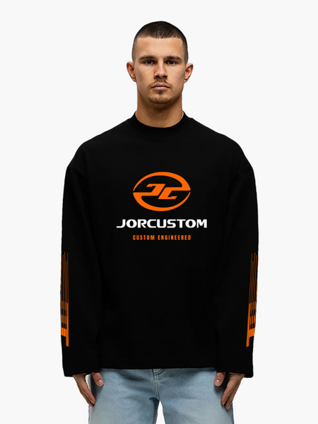 JorCustom JorCustom Engineered Longsleeve T-Shirt - Black
