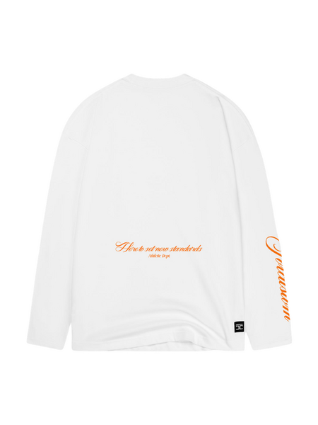 JorCustom Jersey Longsleeve T-Shirt - White JorCustom JorCustom Jersey Longsleeve T-Shirt - White
