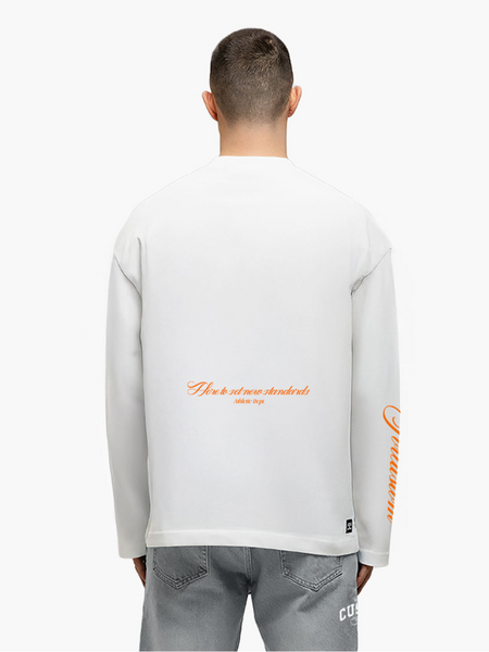 JorCustom Jersey Longsleeve T-Shirt - White JorCustom JorCustom Jersey Longsleeve T-Shirt - White