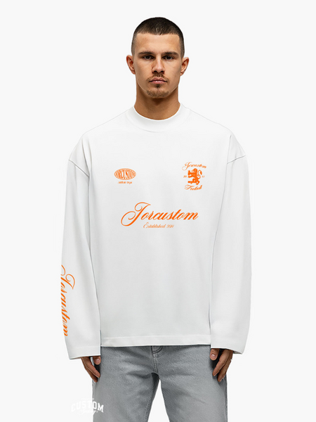 JorCustom JorCustom Jersey Longsleeve T-Shirt - White JorCustom Jersey Longsleeve T-Shirt - White