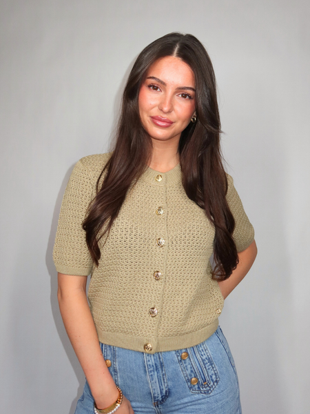 Josh V Josh V Ylia Vest - Dark Pistachio Josh V Ylia Vest - Dark Pistachio