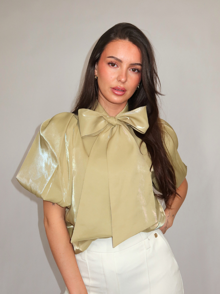 Josh V Josh V Sylviana Blouse - Dark Pistachio Josh V Sylviana Blouse - Dark Pistachio