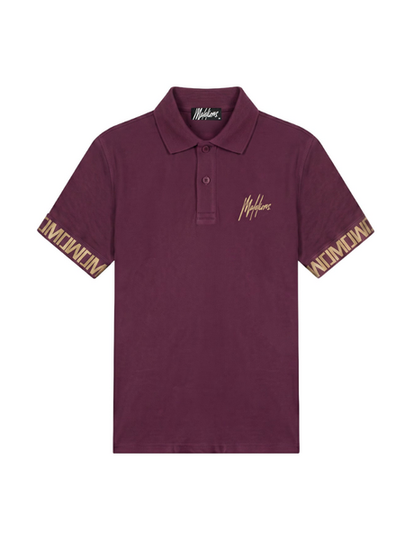 Malelions Venetian Polo - Burgundy Malelions Malelions Venetian Polo - Burgundy