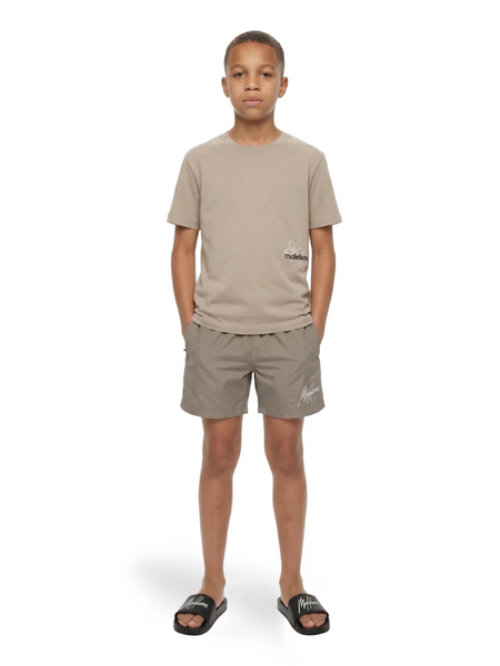 Malelions Malelions Kids Nylon Swim Shorts - Olive Green Malelions Kids Nylon Swim Shorts - Olive Green