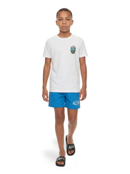 Malelions Malelions Kids Lifestyle Swim Shorts - Blue Malelions Kids Lifestyle Swim Shorts - Blue