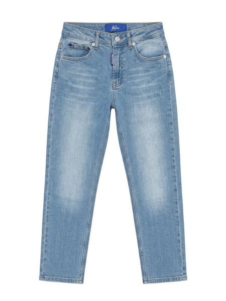 Malelions Kids Straight Washed Jeans - Light Blue Malelions Malelions Kids Straight Washed Jeans - Light Blue