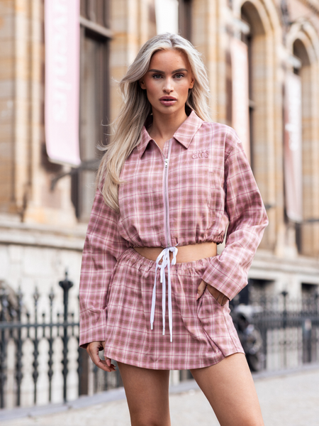 Unique The Label Leyla Skirt - Pink Check Unique The Label Unique The Label Leyla Skirt - Pink Check