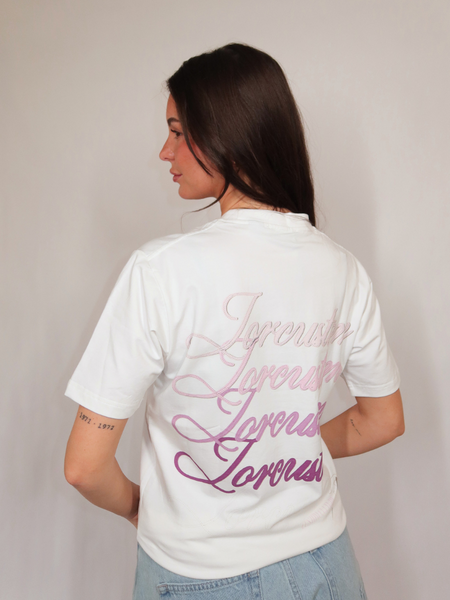 JorCustom JorCustom Women Stitched Slim Fit T-Shirt - White JorCustom Women Stitched Slim Fit T-Shirt - White