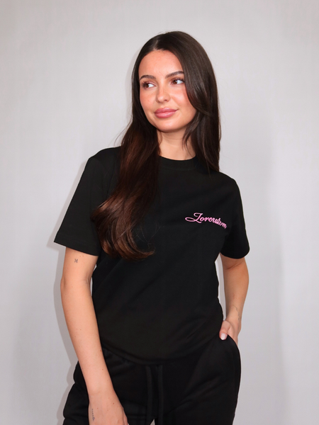 JorCustom Women Stitched Slim Fit T-Shirt - Black JorCustom JorCustom Women Stitched Slim Fit T-Shirt - Black