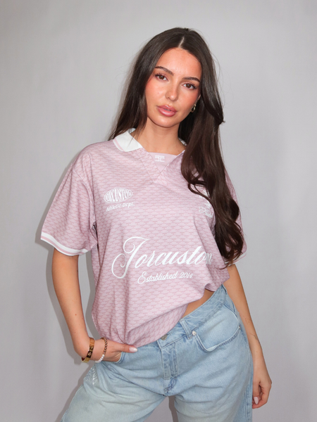 JorCustom Women Football Jersey - AshPink