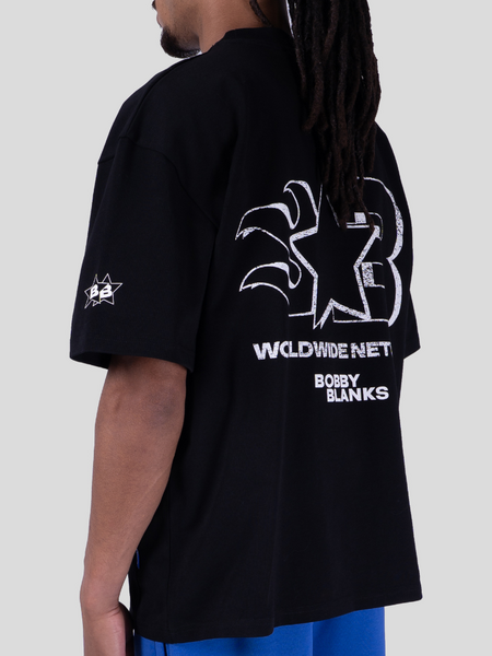 Bobby Blanks Oxford Tee - Black/White Bobby Blanks Bobby Blanks Oxford Tee - Black/White