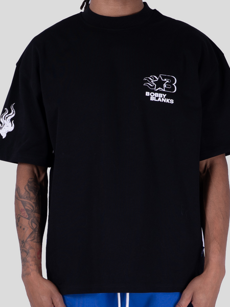 Bobby Blanks Oxford Tee - Black/White Bobby Blanks Bobby Blanks Oxford Tee - Black/White