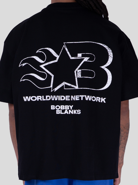 Bobby Blanks Oxford Tee - Black/White Bobby Blanks Bobby Blanks Oxford Tee - Black/White