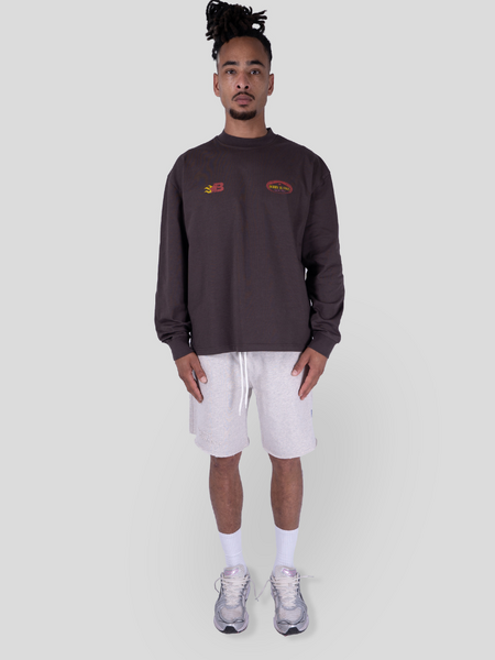 Bobby Blanks Bobby Blanks Crest Longsleeve - Brown/Red Bobby Blanks Crest Longsleeve - Brown/Red