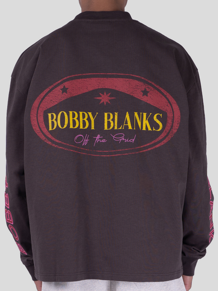 Bobby Blanks Crest Longsleeve - Brown/Red Bobby Blanks Bobby Blanks Crest Longsleeve - Brown/Red