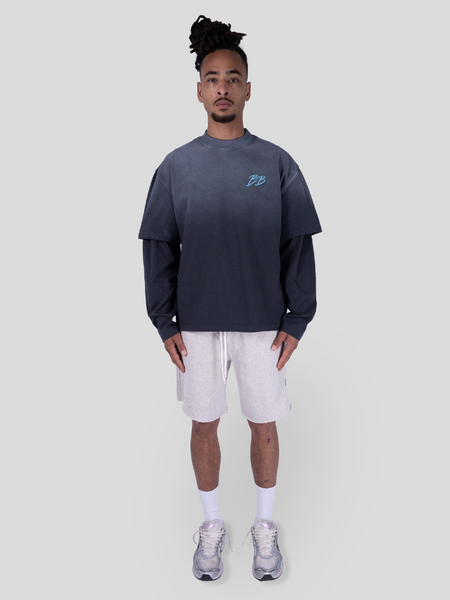 Bobby Blanks Bobby Blanks Brixton Double Layer - Grey/Aqua Blue Bobby Blanks Brixton Double Layer - Grey/Aqua Blue