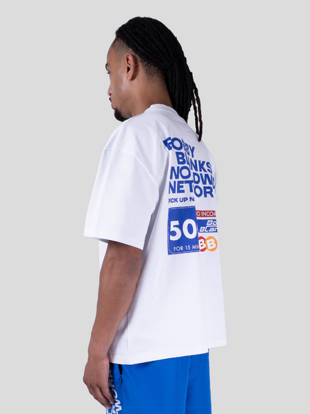 Bobby Blanks Forum Tee - White/Cobalt Blue Bobby Blanks Bobby Blanks Forum Tee - White/Cobalt Blue