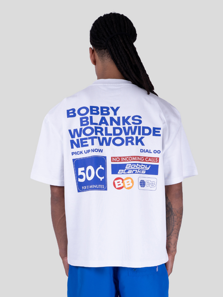 Bobby Blanks Forum Tee - White/Cobalt Blue Bobby Blanks Bobby Blanks Forum Tee - White/Cobalt Blue