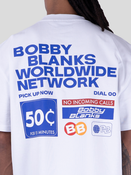 Bobby Blanks Forum Tee - White/Cobalt Blue Bobby Blanks Bobby Blanks Forum Tee - White/Cobalt Blue