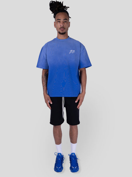 Bobby Blanks Bobby Blanks Brixton Tee - Cobalt/White Bobby Blanks Brixton Tee - Cobalt/White