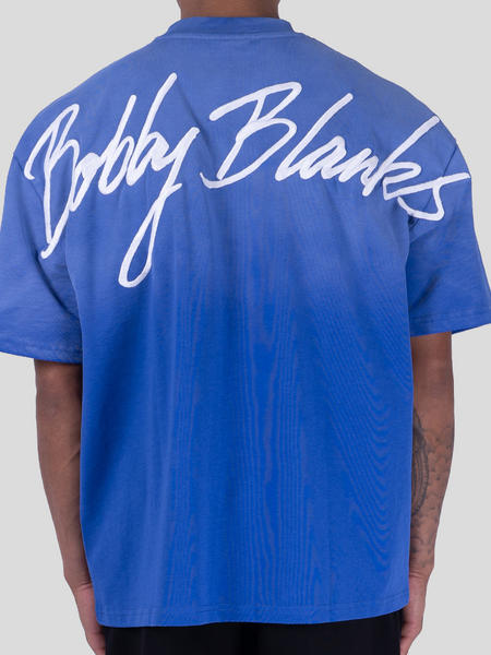 Bobby Blanks Brixton Tee - Cobalt/White Bobby Blanks Bobby Blanks Brixton Tee - Cobalt/White