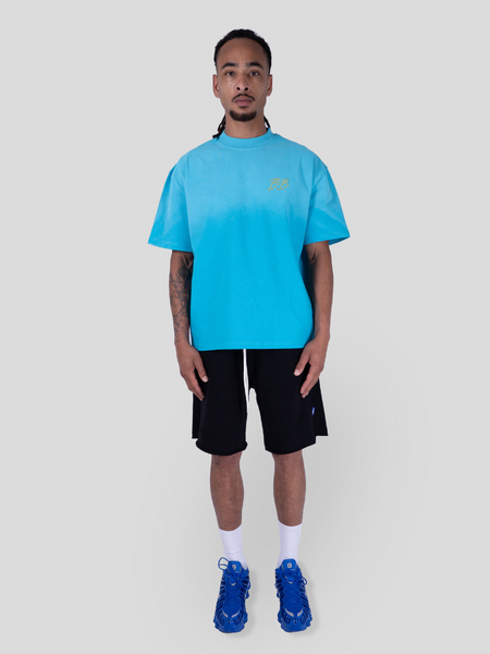 Bobby Blanks Bobby Blanks Brixton Tee - Aqua/Chartreuse Bobby Blanks Brixton Tee - Aqua/Chartreuse
