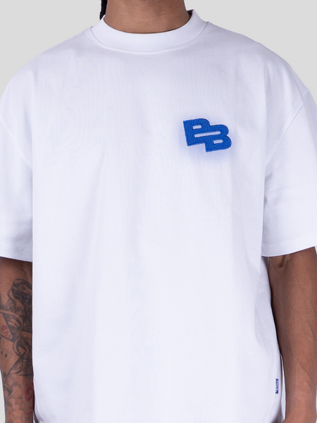 Bobby Blanks Banner Tee - White/Cobalt Blue Bobby Blanks Bobby Blanks Banner Tee - White/Cobalt Blue