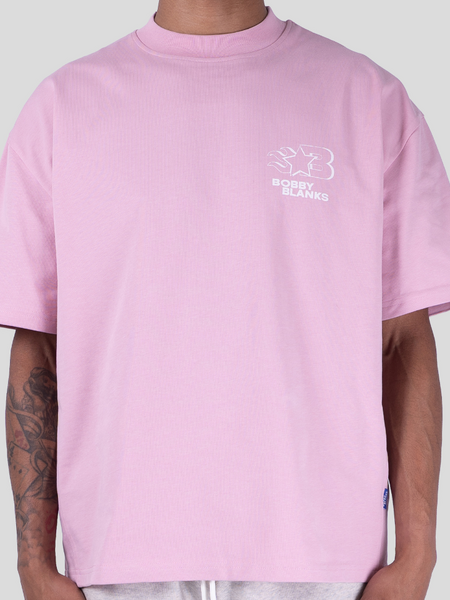 Bobby Blanks Oxford Tee - Pink/White Bobby Blanks Bobby Blanks Oxford Tee - Pink/White
