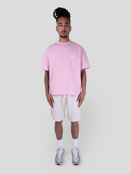 Bobby Blanks Bobby Blanks Oxford Tee - Pink/White Bobby Blanks Oxford Tee - Pink/White