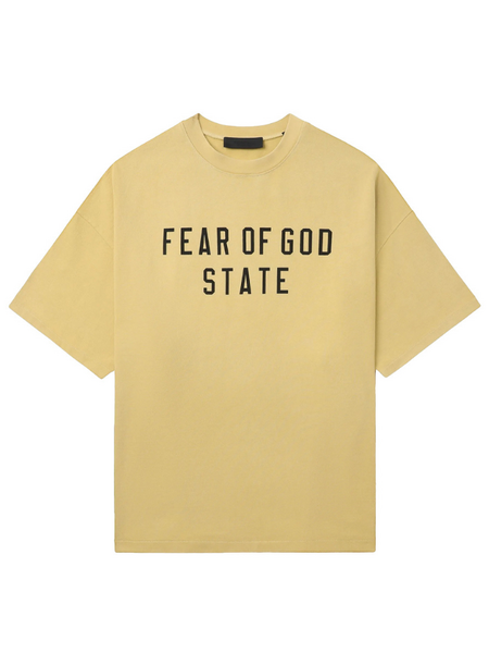Fear of God Essentials Jersey Crewneck Tee - Amber Fear of God Fear of God Essentials Jersey Crewneck Tee - Amber
