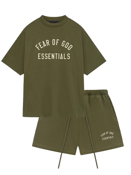 Fear of God Fear of God Essentials Combi-Set - Olive Fear of God Essentials Combi-Set - Olive