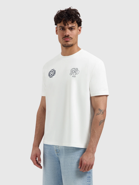 Pure Path Pure Path Initials Emblem Logo T-Shirt - White Pure Path Initials Emblem Logo T-Shirt - White