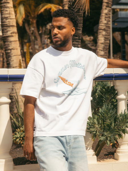 JorCustom SummerMeltdown Loose Fit T-Shirt - White JorCustom JorCustom SummerMeltdown Loose Fit T-Shirt - White