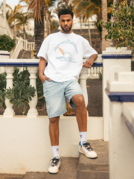 JorCustom SummerMeltdown Loose Fit T-Shirt - White JorCustom JorCustom SummerMeltdown Loose Fit T-Shirt - White