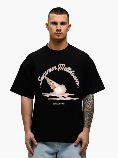 JorCustom JorCustom SummerMeltdown Loose Fit T-Shirt - Black