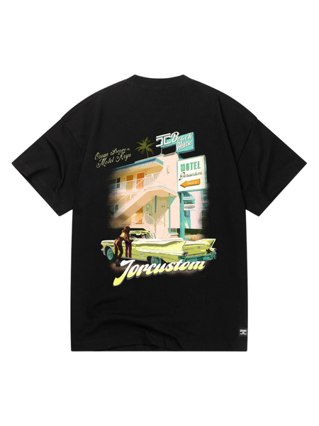 JorCustom Motel Loose Fit T-Shirt - Black JorCustom JorCustom Motel Loose Fit T-Shirt - Black