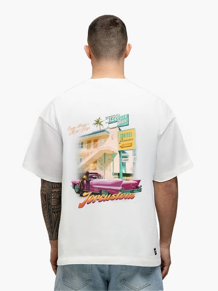 JorCustom Motel Loose Fit T-Shirt - White