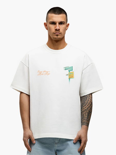 JorCustom JorCustom Motel Loose Fit T-Shirt - White