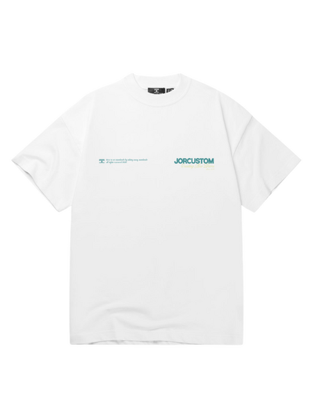 JorCustom NewWaves Loose Fit T-Shirt - White JorCustom JorCustom NewWaves Loose Fit T-Shirt - White