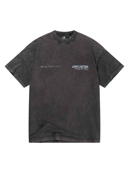 JorCustom NewWaves Loose Fit T-Shirt - Acid Grey JorCustom JorCustom NewWaves Loose Fit T-Shirt - Acid Grey