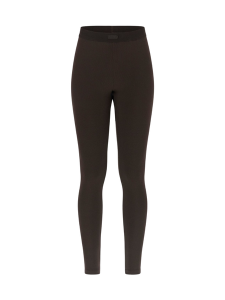 Guess Guess Blossom Rib Leggings - Coffee Roast Guess Blossom Rib Leggings - Coffee Roast