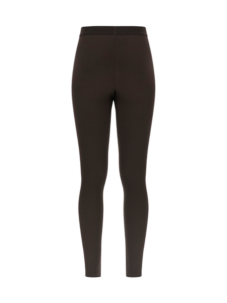 Guess Blossom Rib Leggings - Coffee Roast Guess Guess Blossom Rib Leggings - Coffee Roast