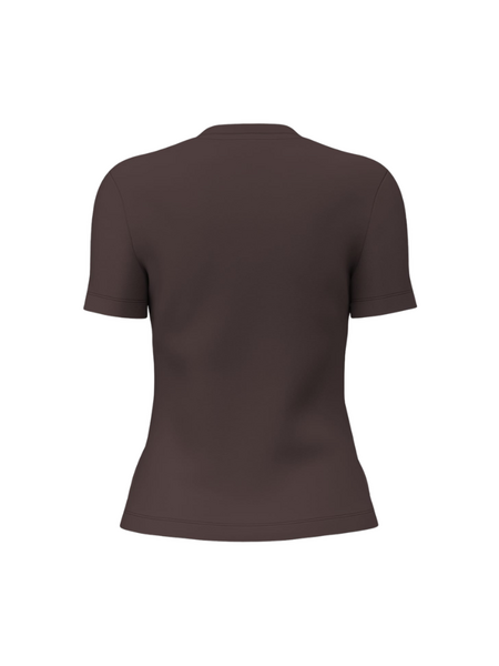 Guess Sonia CN SS T-Shirt - Coffee Roast Guess Guess Sonia CN SS T-Shirt - Coffee Roast
