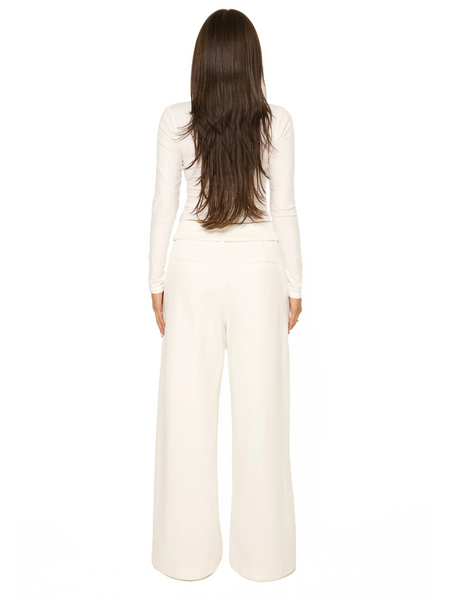 La Sisters Fold Over Jogging Pantalon - Cream La Sisters La Sisters Fold Over Jogging Pantalon - Cream
