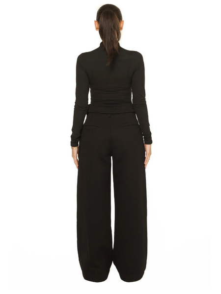 La Sisters Fold Over Jogging Pantalon - Black La Sisters La Sisters Fold Over Jogging Pantalon - Black