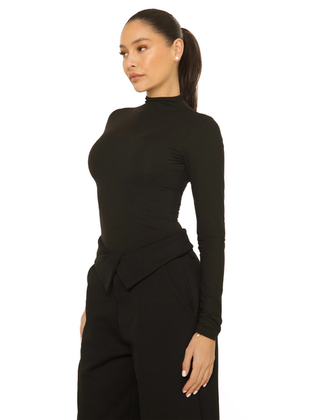 La Sisters Long Sleeve Turtle Neck Top - Black La Sisters La Sisters Long Sleeve Turtle Neck Top - Black