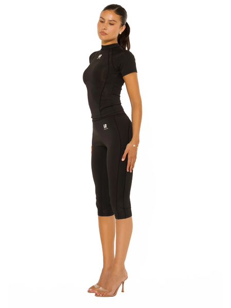 La Sisters LA Official Scuba Capri Legging - Black La Sisters La Sisters LA Official Scuba Capri Legging - Black