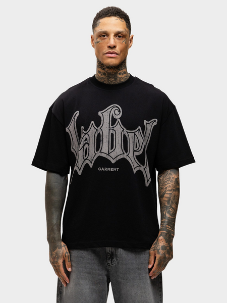 Label Garment Label Garment Heavyweight Boxy Tee - Black Label Garment Heavyweight Boxy Tee - Black