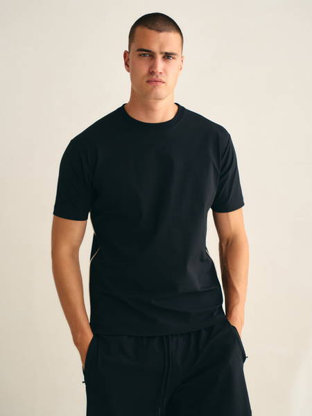 TriaD'oro Travel Swimshort Piped - Black TriaD'oro TriaD'oro Travel Swimshort Piped - Black