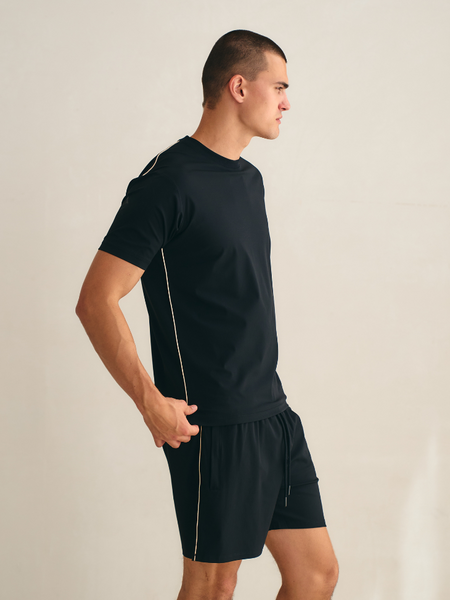 TriaD'oro TriaD'oro Travel T-Shirt Piped - Black